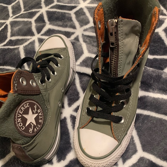 Converse *rare* green and orange high tops - Picture 4 of 9